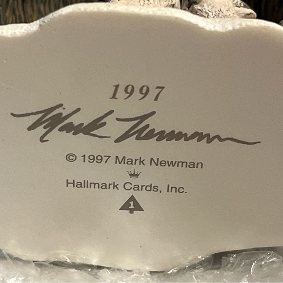 Hallmark Snowshoe Rabbits in Winter Ornament Majestic Wilderness #1 in Set - Picture 4 of 6